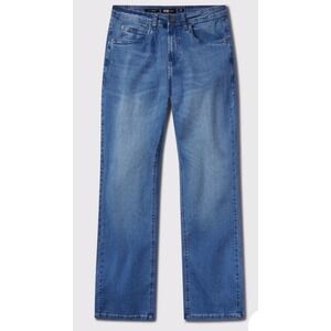 Barbell Apparel Men's Bootcut Athletic Fit Jeans Size 32 Blue Denim Stretch